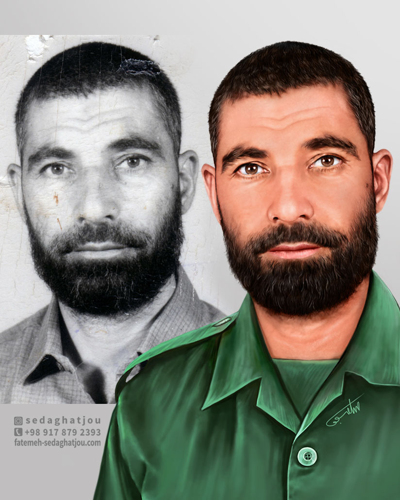 نقاشی دیجیتال شهید نظری زلانی