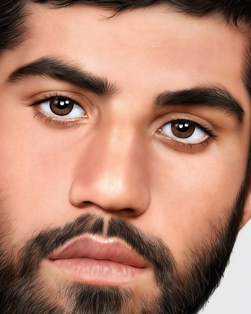 نقاشی دیجیتال شهید حسن خوشبخت