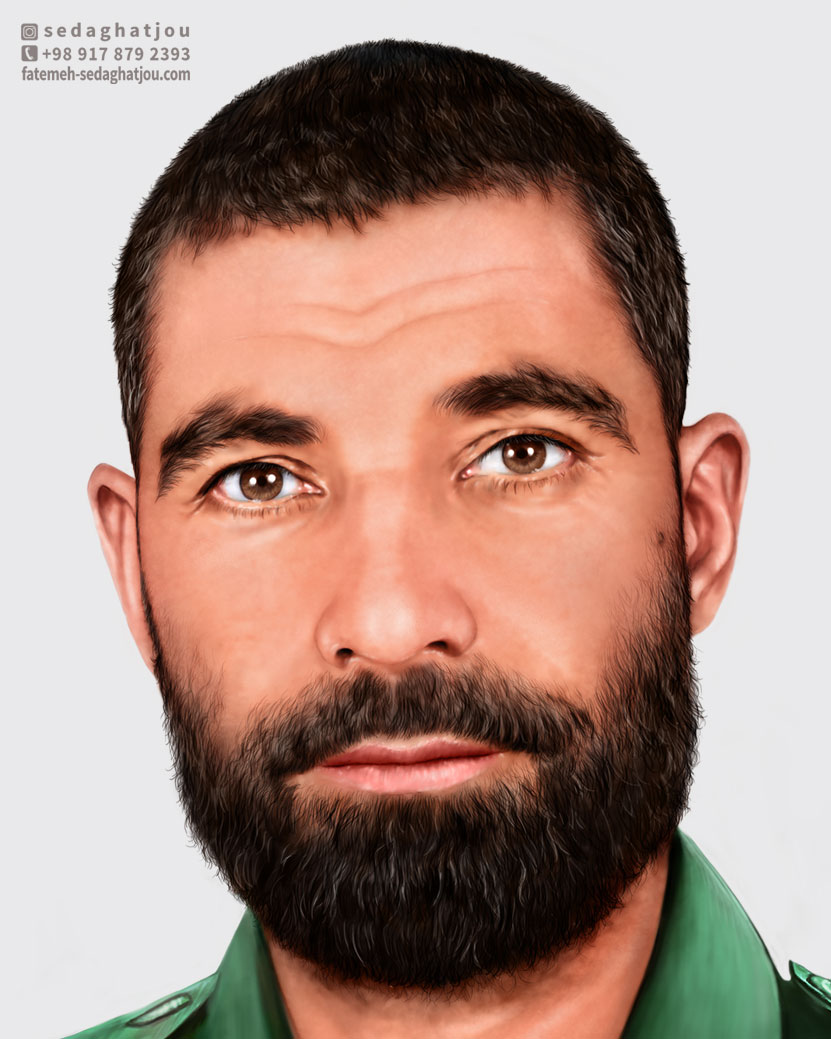 نقاشی دیجیتال شهید نظری زلانی