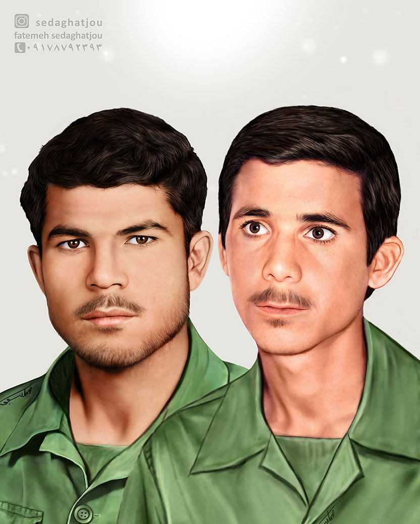 نقاشی دیجیتال شهیدان دیر