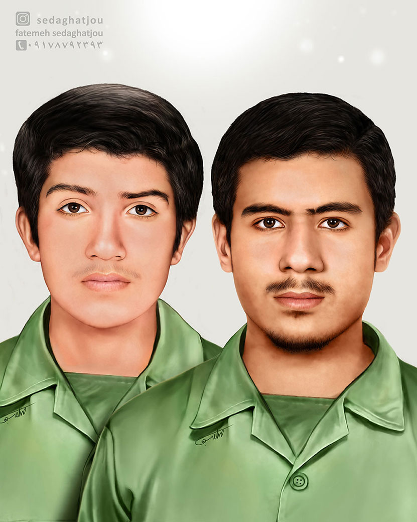 نقاشی دیجیتال شهیدان دیر