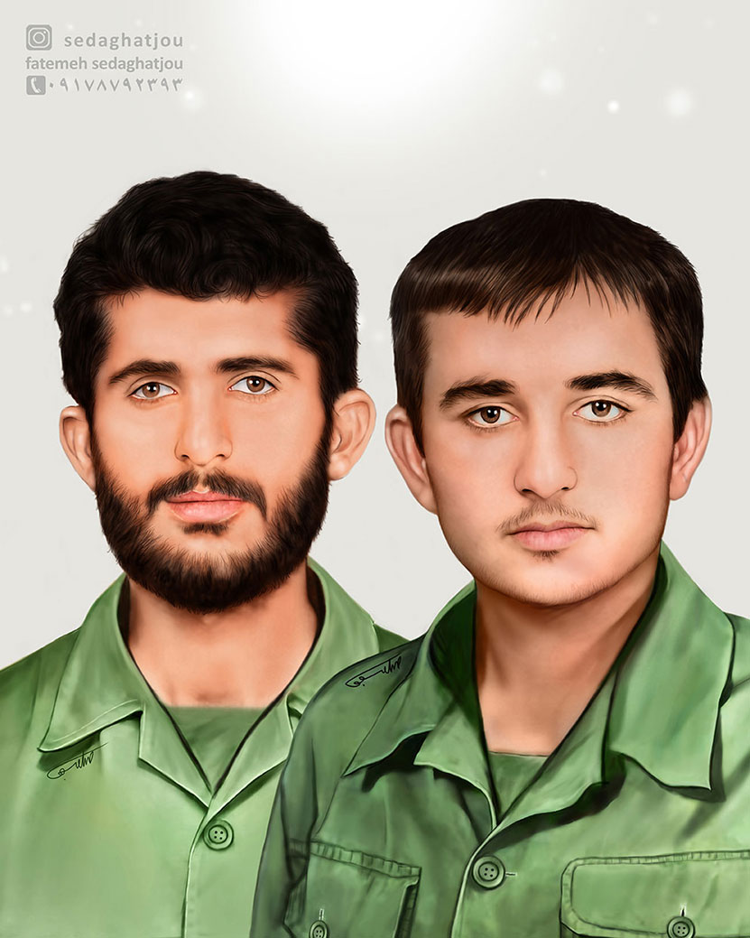 نقاشی دیجیتال شهیدان دیر