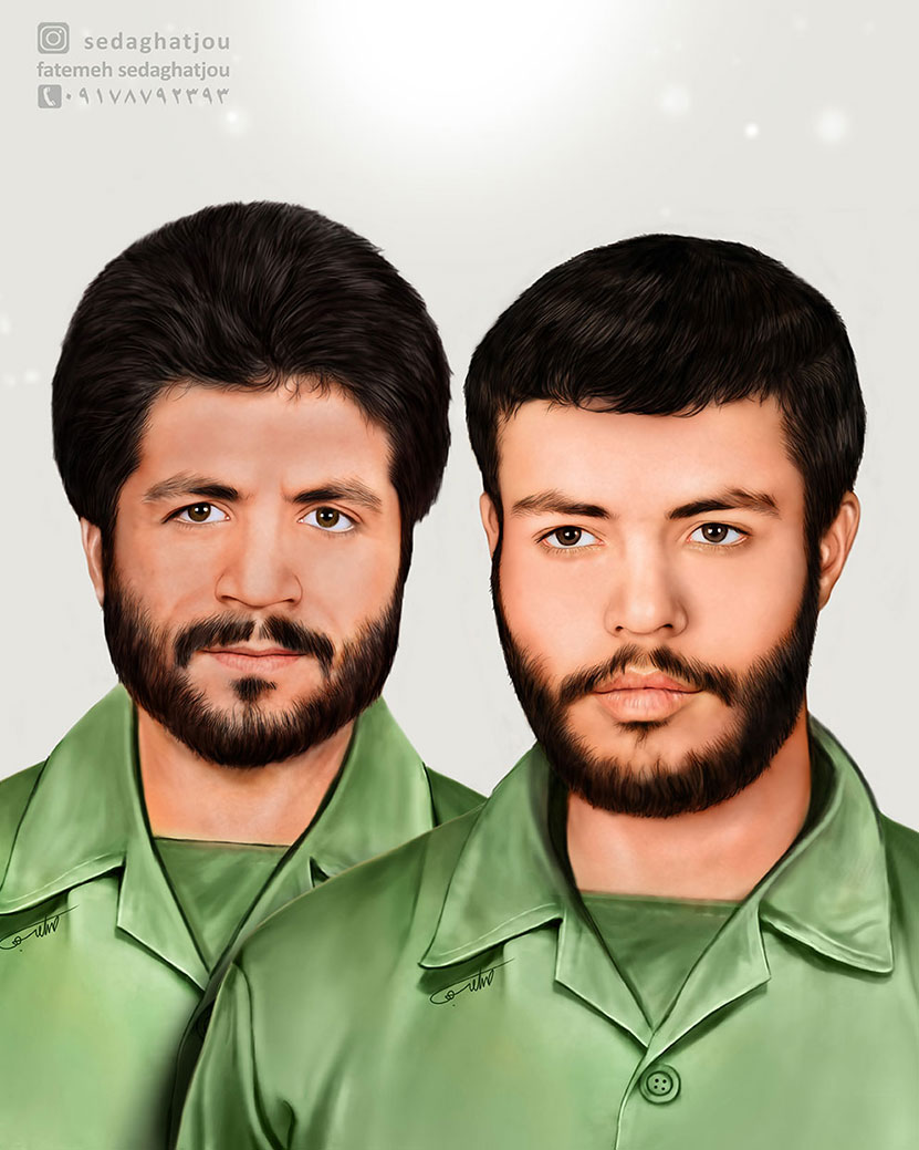 نقاشی دیجیتال شهیدان دیر